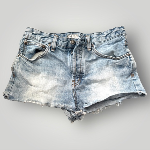 Free People Pants - Free People Denim Cutoff Shorts | Raw Hem Distressed | Light Wash | Size 27